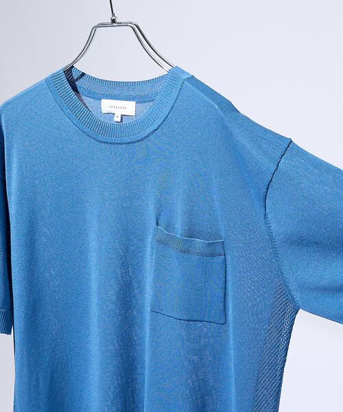 ABAHOUSE / アバハウス Tシャツ | メッシュニット シアーTシャツ/ サマーニット | 詳細4