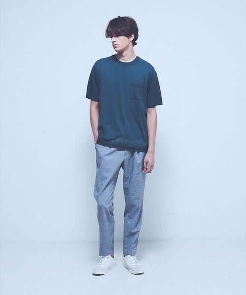 ABAHOUSE / アバハウス Tシャツ | メッシュニット シアーTシャツ/ サマーニット | 詳細5