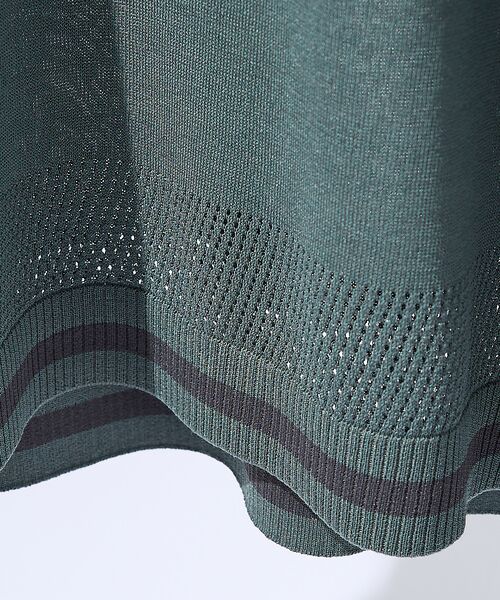 ABAHOUSE / アバハウス Tシャツ | メッシュニット シアーTシャツ/ サマーニット | 詳細6