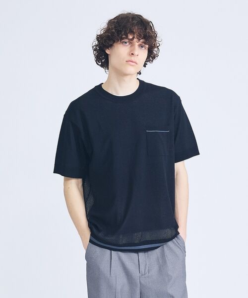 ABAHOUSE / アバハウス Tシャツ | メッシュニット シアーTシャツ/ サマーニット | 詳細27