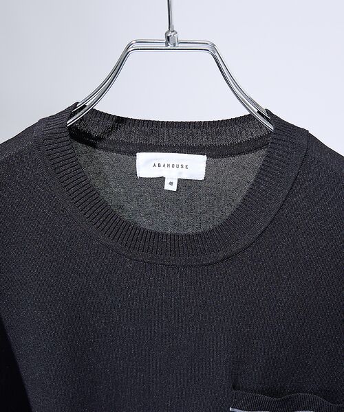 ABAHOUSE / アバハウス Tシャツ | メッシュニット シアーTシャツ/ サマーニット | 詳細12