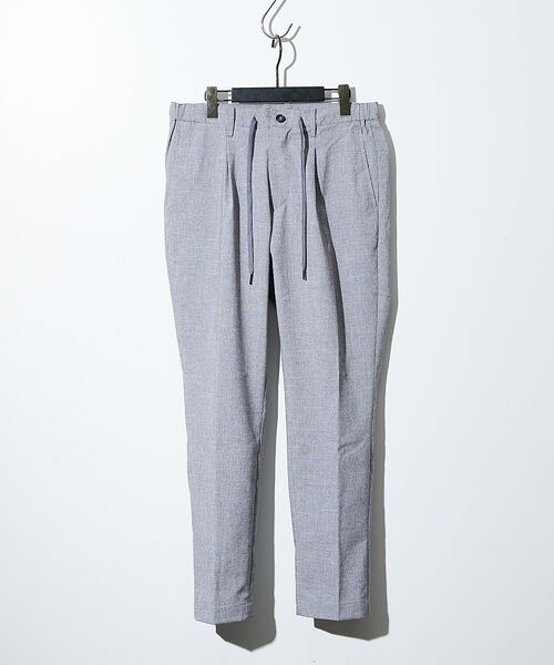 ABAHOUSE / アバハウス パンツ | ウールフェイス&ドライタッチ 1プリーツ イージーパンツ / スリムテーパード | 詳細3