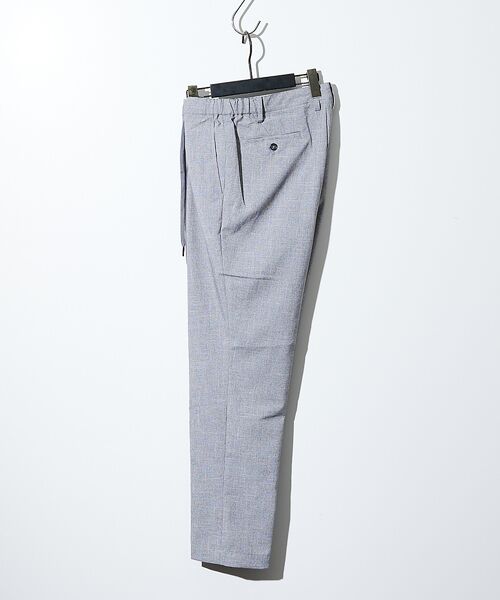 ABAHOUSE / アバハウス パンツ | ウールフェイス&ドライタッチ 1プリーツ イージーパンツ / スリムテーパード | 詳細4