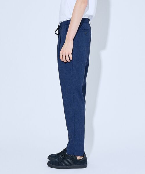 ABAHOUSE / アバハウス パンツ | ウールフェイス&ドライタッチ 1プリーツ イージーパンツ / スリムテーパード | 詳細7