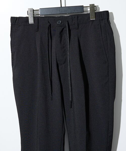 ABAHOUSE / アバハウス パンツ | ウールフェイス&ドライタッチ 1プリーツ イージーパンツ / スリムテーパード | 詳細17