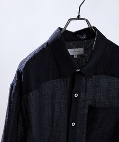 ABAHOUSE / アバハウス シャツ・ブラウス | スーパーシアー ラメドビー 半袖シャツ / オーバーサイズ