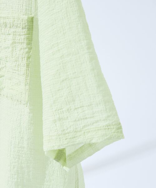 ABAHOUSE / アバハウス シャツ・ブラウス | スーパーシアー ラメドビー 半袖シャツ / オーバーサイズ | 詳細8