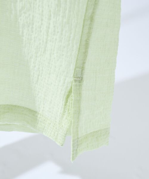 ABAHOUSE / アバハウス シャツ・ブラウス | スーパーシアー ラメドビー 半袖シャツ / オーバーサイズ | 詳細20