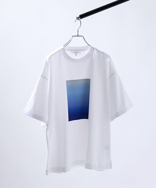 ABAHOUSE / アバハウス Tシャツ | グラデーション グラフィック プリントTシャツ/オーバーサイズ | 詳細6