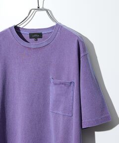 ABAHOUSE / アバハウス Tシャツ | 【シャンブレー加工】ポケットＴシャツ / 製品染めＴシャツ