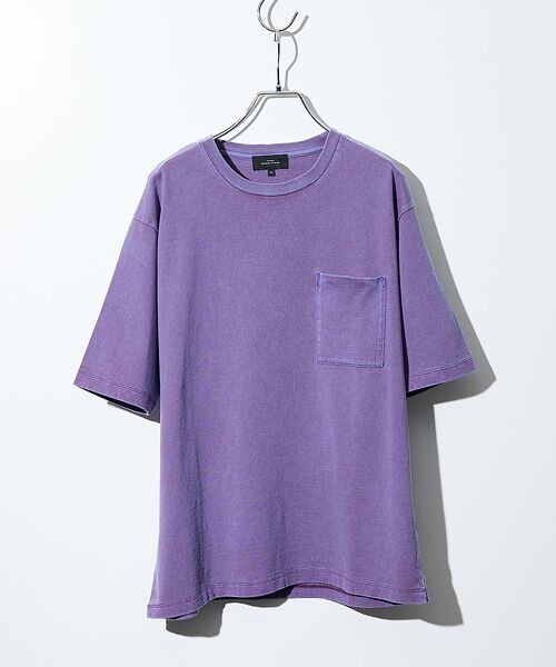 ABAHOUSE / アバハウス Tシャツ | 【シャンブレー加工】ポケットＴシャツ / 製品染めＴシャツ | 詳細2