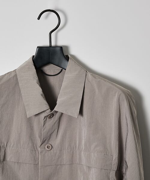 ABAHOUSE / アバハウス シャツ・ブラウス | 【セットアップ対応】TUCK＆DARTS ワッシャーナイロン シャツブルゾン / | 詳細6
