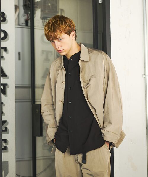 ABAHOUSE / アバハウス シャツ・ブラウス | 【セットアップ対応】TUCK＆DARTS ワッシャーナイロン シャツブルゾン / | 詳細9