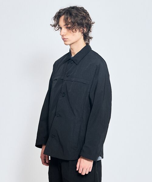 ABAHOUSE / アバハウス シャツ・ブラウス | 【セットアップ対応】TUCK＆DARTS ワッシャーナイロン シャツブルゾン / | 詳細12