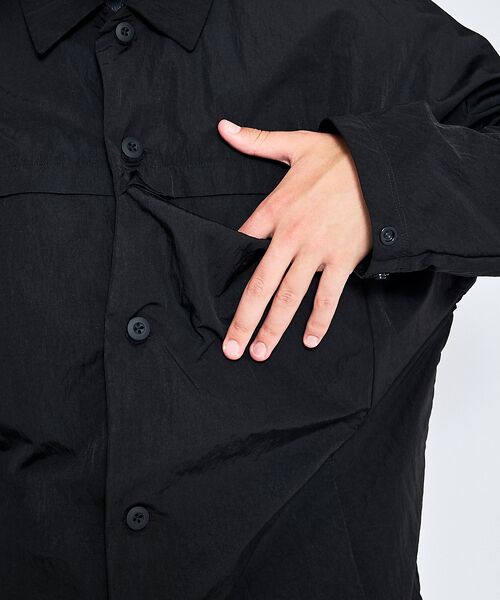 ABAHOUSE / アバハウス シャツ・ブラウス | 【セットアップ対応】TUCK＆DARTS ワッシャーナイロン シャツブルゾン / | 詳細18