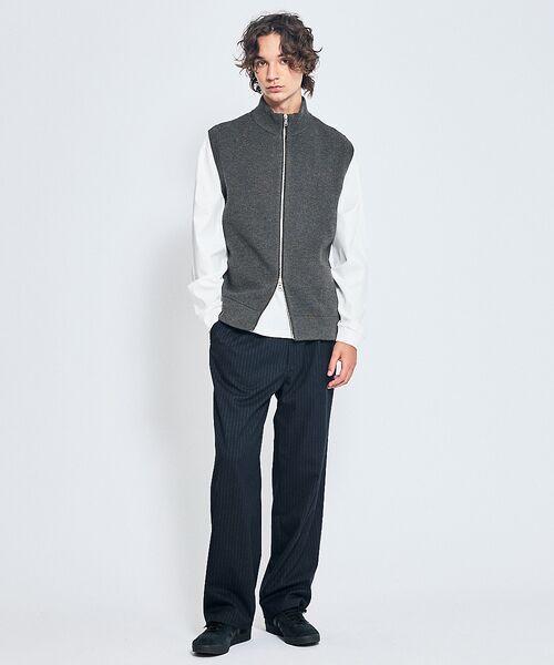 ABAHOUSE / アバハウス Tシャツ | シルケットポンチ モックネック ロンT / オーバーサイズ | 詳細5