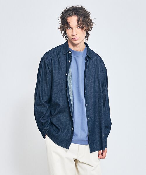 ABAHOUSE / アバハウス Tシャツ | シルケットポンチ モックネック ロンT / オーバーサイズ | 詳細14