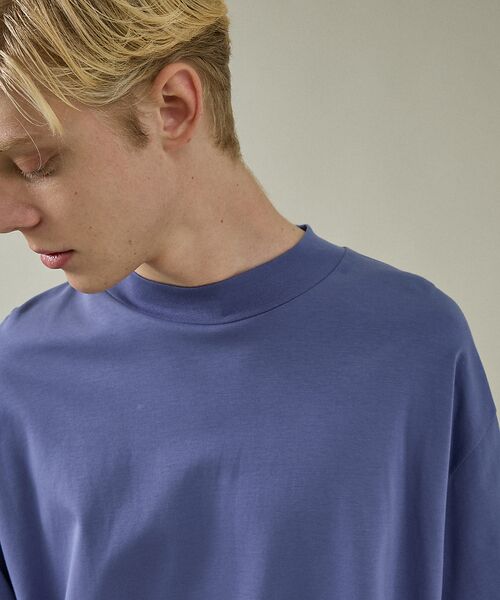 ABAHOUSE / アバハウス Tシャツ | シルケットポンチ モックネック ロンT / オーバーサイズ | 詳細16