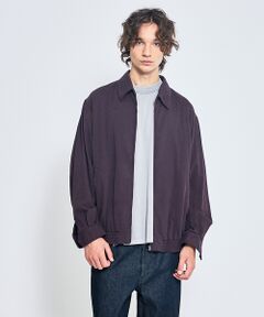 ABAHOUSE / アバハウス ブルゾン | オーバーダイ コットン ZIPブルゾン / オーバーサイズ