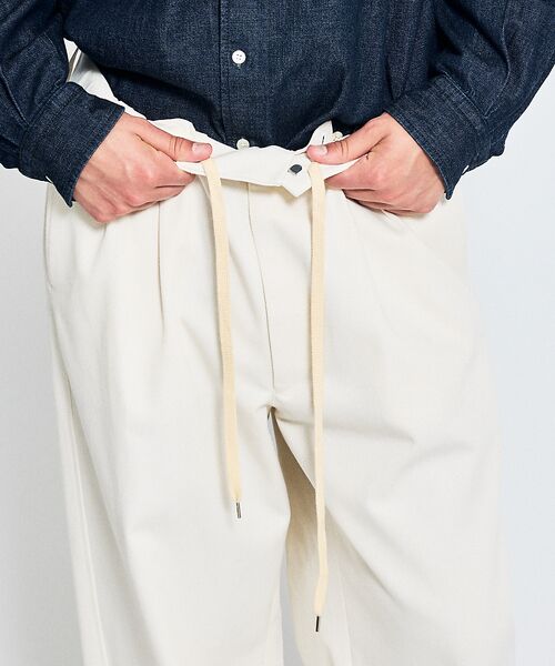 ABAHOUSE / アバハウス パンツ | 2タック チノワイドパンツ / イージーパンツ | 詳細5