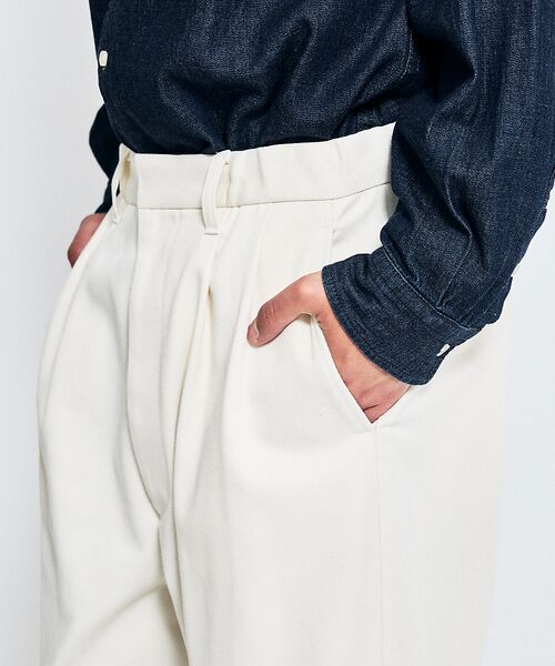 ABAHOUSE / アバハウス パンツ | 2タック チノワイドパンツ / イージーパンツ | 詳細7