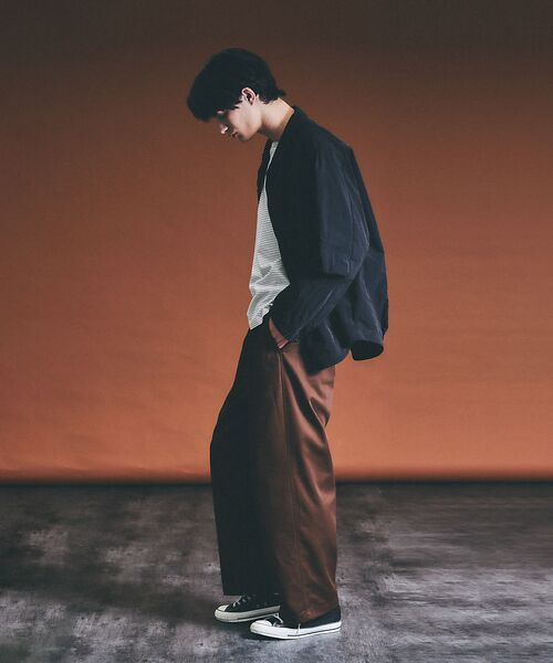 ABAHOUSE / アバハウス パンツ | 2タック チノワイドパンツ / イージーパンツ | 詳細15