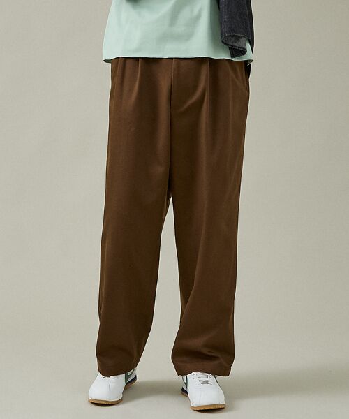 ABAHOUSE / アバハウス パンツ | 2タック チノワイドパンツ / イージーパンツ | 詳細17