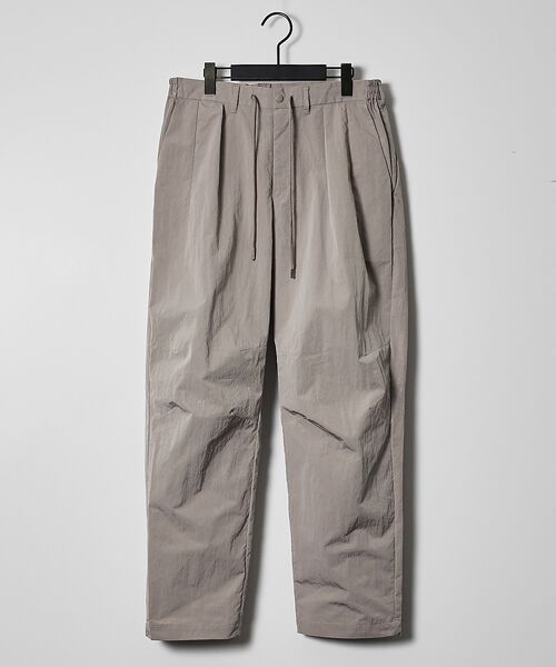 ABAHOUSE / アバハウス パンツ | 【セットアップ対応】TUCK＆DARTS ワッシャーナイロン ワイドテーパードパ | 詳細1