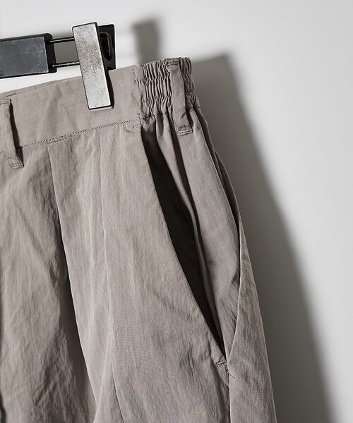 ABAHOUSE / アバハウス パンツ | 【セットアップ対応】TUCK＆DARTS ワッシャーナイロン ワイドテーパードパ | 詳細10