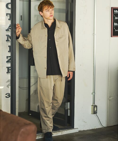 ABAHOUSE / アバハウス パンツ | 【セットアップ対応】TUCK＆DARTS ワッシャーナイロン ワイドテーパードパ | 詳細15