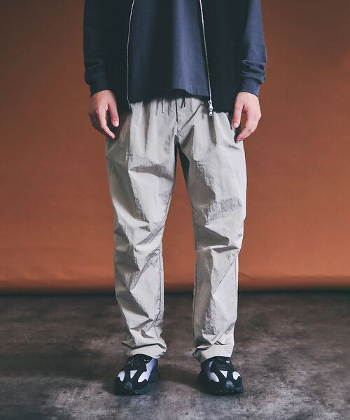 ABAHOUSE / アバハウス パンツ | 【セットアップ対応】TUCK＆DARTS ワッシャーナイロン ワイドテーパードパ | 詳細16
