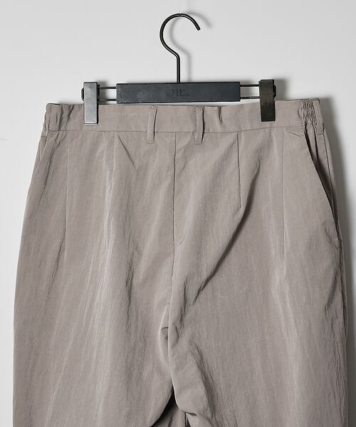 ABAHOUSE / アバハウス パンツ | 【セットアップ対応】TUCK＆DARTS ワッシャーナイロン ワイドテーパードパ | 詳細3