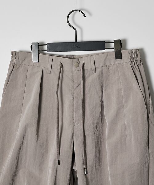 ABAHOUSE / アバハウス パンツ | 【セットアップ対応】TUCK＆DARTS ワッシャーナイロン ワイドテーパードパ | 詳細5