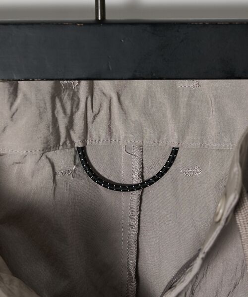 ABAHOUSE / アバハウス パンツ | 【セットアップ対応】TUCK＆DARTS ワッシャーナイロン ワイドテーパードパ | 詳細7