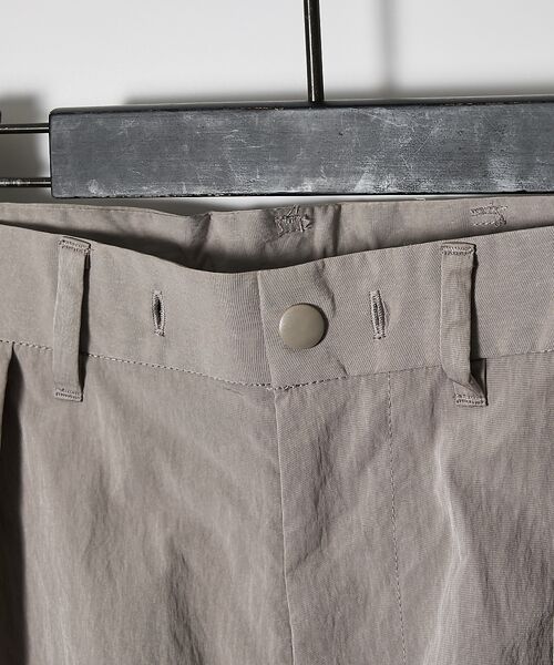 ABAHOUSE / アバハウス パンツ | 【セットアップ対応】TUCK＆DARTS ワッシャーナイロン ワイドテーパードパ | 詳細9