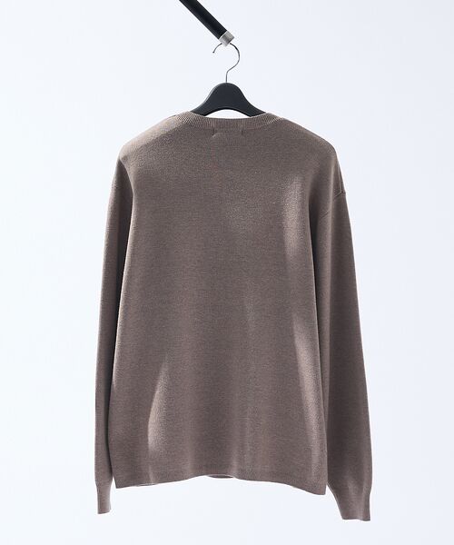 ABAHOUSE / アバハウス ニット・セーター | ジャガードロゴニット プルオーバー / オーバーサイズ / LE TRIO AB | 詳細2