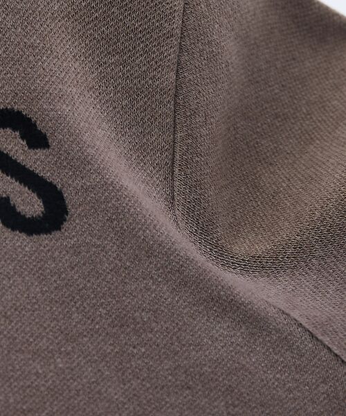 ABAHOUSE / アバハウス ニット・セーター | ジャガードロゴニット プルオーバー / オーバーサイズ / LE TRIO AB | 詳細5