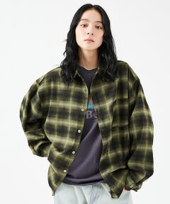 ABAHOUSE / アバハウス シャツ・ブラウス | 【Revo.レボ】 オンブレーチェックシャツ/ルーズフィット /セットアップ/ユ