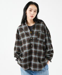 ABAHOUSE / アバハウス シャツ・ブラウス | 【Revo.レボ】 オンブレーチェックシャツ/ルーズフィット /セットアップ/ユ
