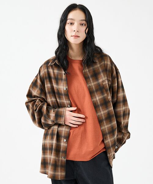 ABAHOUSE / アバハウス シャツ・ブラウス | 【Revo.レボ】 オンブレーチェックシャツ/ルーズフィット /セットアップ/ユ | 詳細4