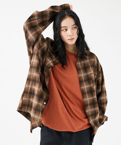 ABAHOUSE / アバハウス シャツ・ブラウス | 【Revo.レボ】 オンブレーチェックシャツ/ルーズフィット /セットアップ/ユ | 詳細5