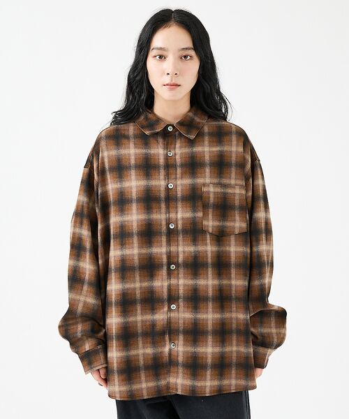 ABAHOUSE / アバハウス シャツ・ブラウス | 【Revo.レボ】 オンブレーチェックシャツ/ルーズフィット /セットアップ/ユ | 詳細9