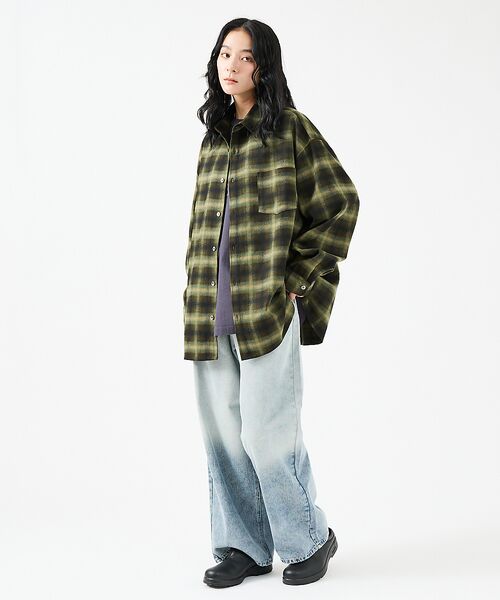 ABAHOUSE / アバハウス シャツ・ブラウス | 【Revo.レボ】 オンブレーチェックシャツ/ルーズフィット /セットアップ/ユ | 詳細19