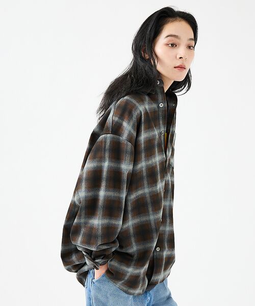 ABAHOUSE / アバハウス シャツ・ブラウス | 【Revo.レボ】 オンブレーチェックシャツ/ルーズフィット /セットアップ/ユ | 詳細22