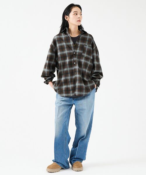 ABAHOUSE / アバハウス シャツ・ブラウス | 【Revo.レボ】 オンブレーチェックシャツ/ルーズフィット /セットアップ/ユ | 詳細24