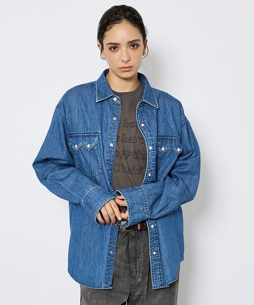 ABAHOUSE / アバハウス シャツ・ブラウス | 【JOHNBULL/ ジョンブル】ウェスタンデニムシャツ/ダンガリーシャツ | 詳細4