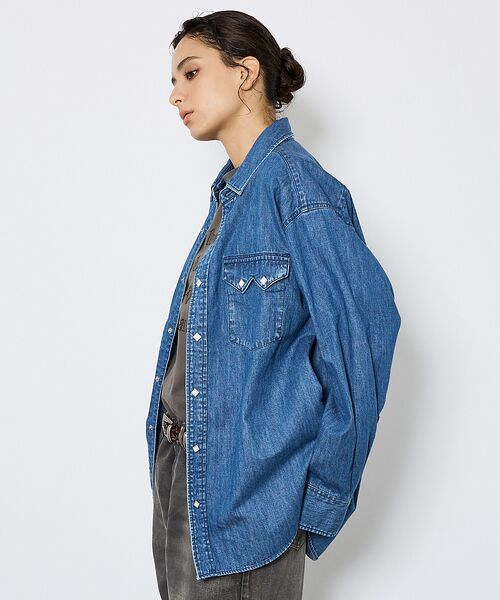 ABAHOUSE / アバハウス シャツ・ブラウス | 【JOHNBULL/ ジョンブル】ウェスタンデニムシャツ/ダンガリーシャツ | 詳細5