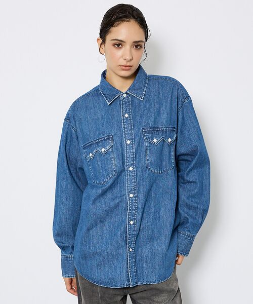 ABAHOUSE / アバハウス シャツ・ブラウス | 【JOHNBULL/ ジョンブル】ウェスタンデニムシャツ/ダンガリーシャツ | 詳細7