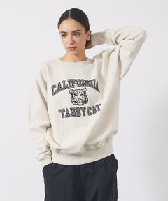 ABAHOUSE / アバハウス スウェット | 【MIXTA/ミクスタ】TABBY CAT CREW NECK SWEAT /M