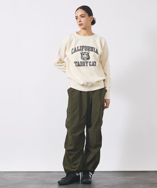 ABAHOUSE / アバハウス スウェット | 【MIXTA/ミクスタ】TABBY CAT CREW NECK SWEAT /M | 詳細1